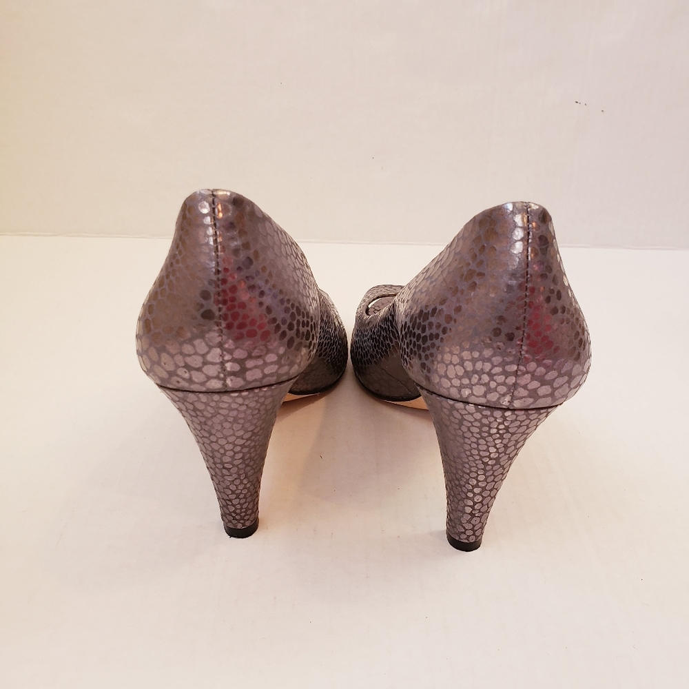Antonio melani silver peep toe heels - Picture 6 of 7